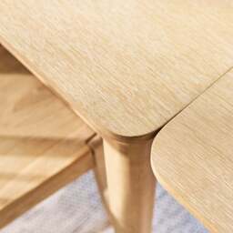 Noah Whitewash Oak 10 Seater Extending Dining Table - thumbnail 5