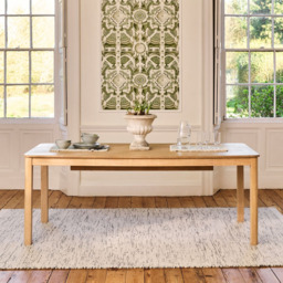 Noah Whitewash Oak 10 Seater Extending Dining Table - thumbnail 1