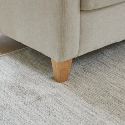 Ava Large Chaise Corner Sofa - Right Hand - Sand with Pale Oak Legs - thumbnail 5