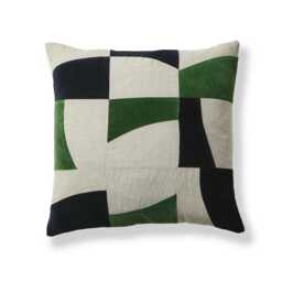 Holbeck 45x45cm Abstract Cushion Cover - Fern Green