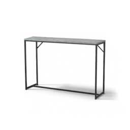Jay Concrete Effect Console Table - Black Legs - thumbnail 5