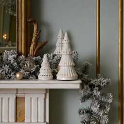 Bergen Medium Ceramic LED Light Up Tree - White - thumbnail 3