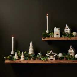 Bergen Medium Ceramic LED Light Up Tree - White - thumbnail 5
