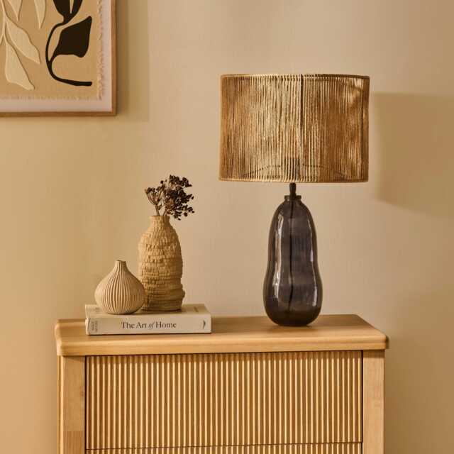 Breamore Wide Table Lamp Base - Dark Grey - image 1