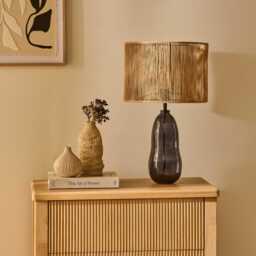 Breamore Wide Table Lamp Base - Dark Grey