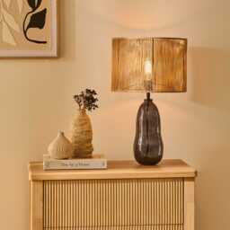 Breamore Wide Table Lamp Base - Dark Grey - thumbnail 2