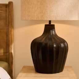 Radford Black Bronze Metal Table Lamp Base - 31cm - thumbnail 3