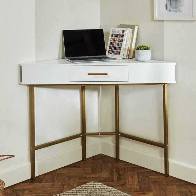 Marie Corner Desk - White - image 1