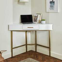 Marie Corner Desk - White - thumbnail 4