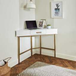 Marie Corner Desk - White - thumbnail 2