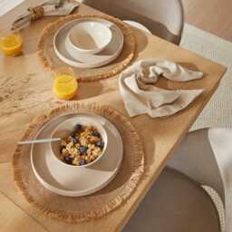 Amelia Whitewash Dining Table Set - 6 Seater - Marilyn Soft Beige Dining Chairs - Whitewash Legs - thumbnail 5
