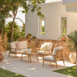 Alora Conversation Set Garden Cushion Covers - Cream