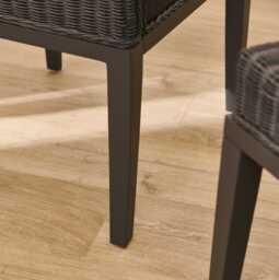 Reid Slate Grey Dining Chairs - Set of 2 - Mindi Wood Legs - thumbnail 5