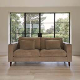 Emily 3 Seater Sofa - Driftwood with Dark Oak Legs - thumbnail 6