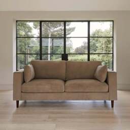 Emily 3 Seater Sofa - Driftwood with Dark Oak Legs - thumbnail 3