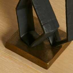 Harbridge Metal Abstract Ornament Black - 22cm - thumbnail 4