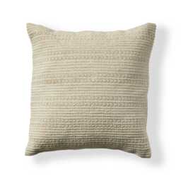 Elberton 45x45cm Cotton Striped Cushion Cover - Clay - thumbnail 1