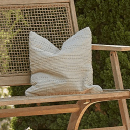 Elberton 45x45cm Cotton Striped Cushion Cover - Clay - thumbnail 2