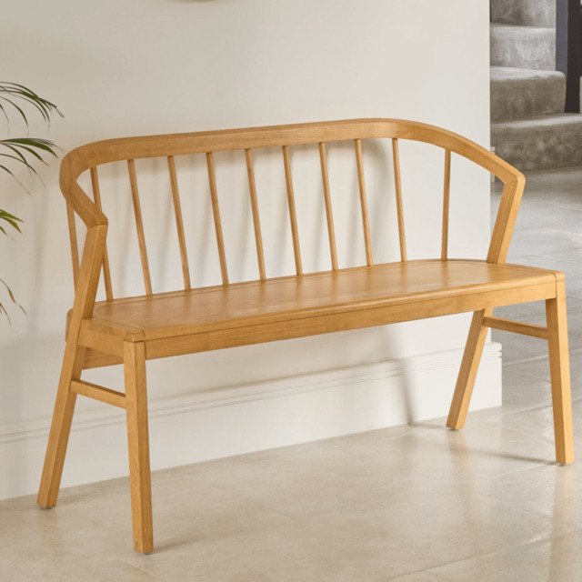 Mabel 3 Seater Bench - Classic Oak - image 1
