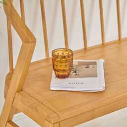 Mabel 3 Seater Bench - Classic Oak - thumbnail 2