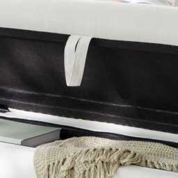 Fleur Large Ottoman Footstool - Ivory - thumbnail 3