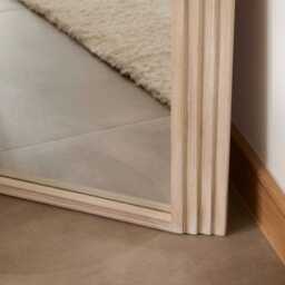 Kubu 180 x 80cm Wooden Arch Mirror - Whitewash - thumbnail 6