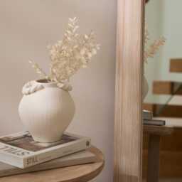Kubu 180 x 80cm Wooden Arch Mirror - Whitewash - thumbnail 2
