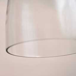 Aldsworth 37cm Glass Pendant Light - Gold with Clear Glass - thumbnail 6