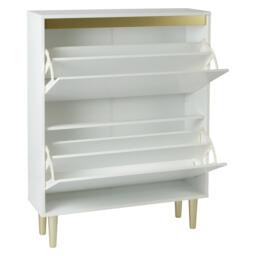 Iliana Shoe Cabinet - 2 Door - White - thumbnail 6