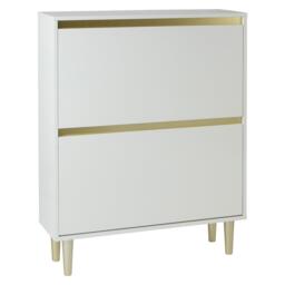 Iliana Shoe Cabinet - 2 Door - White - thumbnail 5
