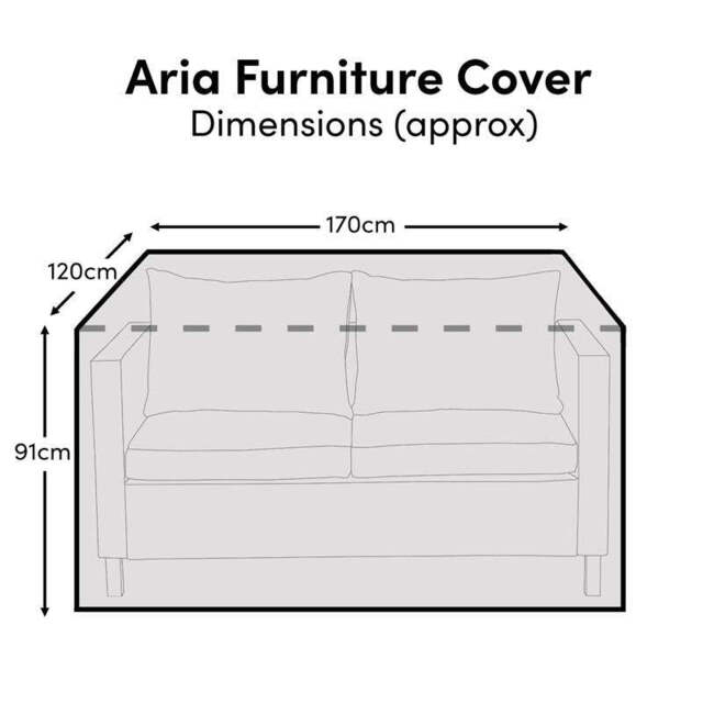 Aria 2-Seater Sofa Furniture Cover - 170x120x91cm - image 1