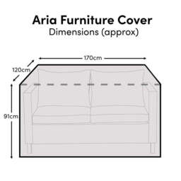 Aria 2-Seater Sofa Furniture Cover - 170x120x91cm - thumbnail 1