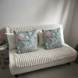 Una 2 Seater Double Sofa Bed - White Teddy - thumbnail 6