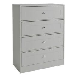 Stevie Chest of Drawers - 4 Drawer Grey - thumbnail 5