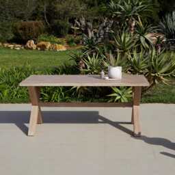 Charlotte 6 Seater Wooden Garden Dining Set with Shiro Benches - thumbnail 5