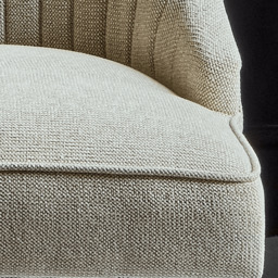 Nadine Marl Taupe Dining Chairs - Set of 2 - Whitewash Legs - thumbnail 3