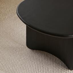 Imogen Black Acacia Wood Coffee table - thumbnail 2
