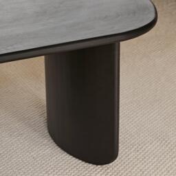 Imogen Black Acacia Wood Coffee table - thumbnail 4