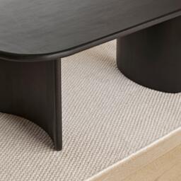 Imogen Black Acacia Wood Coffee table - thumbnail 3