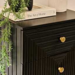 Rayna 5 Drawer Tallboy - Jet Black - thumbnail 6