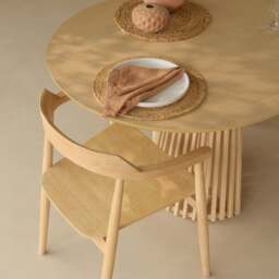 Willow Whitewash Oak Oval Dining Table Set - 6 Seater - Carter Dining Armchairs - Whitewash Oak Legs - thumbnail 4
