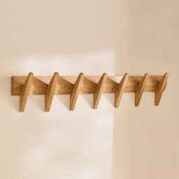 Roe Large Pale Oak Coat Rack - thumbnail 3
