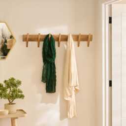 Roe Large Pale Oak Coat Rack