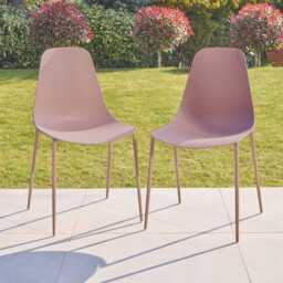 Wren Dusty Pink Garden Chairs - Set of 2 - thumbnail 1
