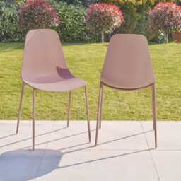 Wren Dusty Pink Garden Chairs - Set of 2 - thumbnail 2