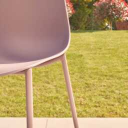 Wren Dusty Pink Garden Chairs - Set of 2 - thumbnail 3