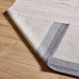 Elston Cotton Rug - Mist Grey - 120cm X 170cm - thumbnail 2