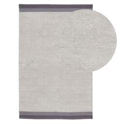 Elston Cotton Rug - Mist Grey - 120cm X 170cm - thumbnail 1