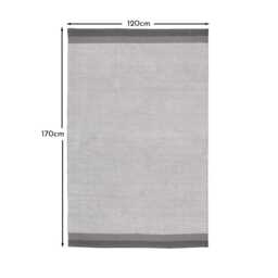 Elston Cotton Rug - Mist Grey - 120cm X 170cm - thumbnail 6