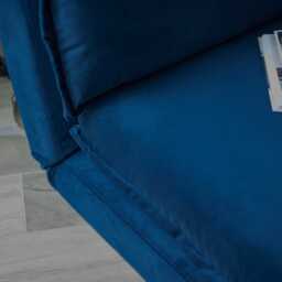 Harlow 2 Seater Double Sofa Bed - Ink Velvet - thumbnail 5